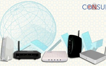 Fotografia de diferentes modems de distintas compañias: telmex, axtel, izzi, etc.