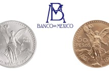 Plata pura, centenario y logotipo de Banco de México