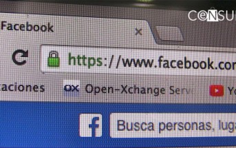 Pantalla de inicio de facebook