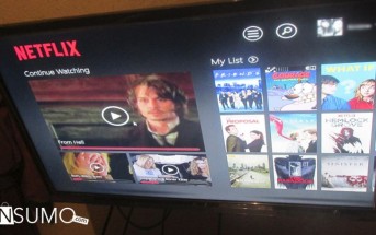 Pantalla con menú de Netflix