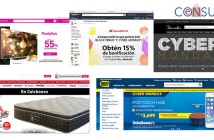 Captura de pantalla diferentes sitios con Cyber Monday