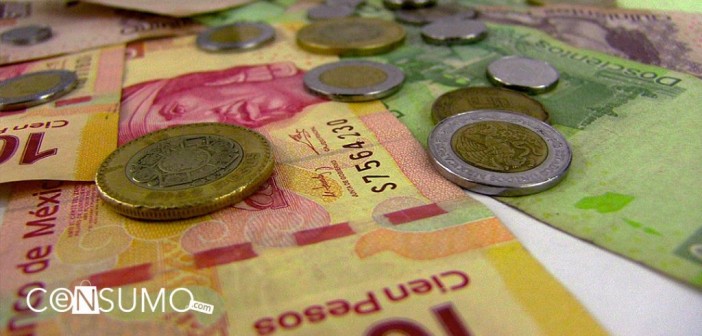 Dinero moneda mexicana pesos