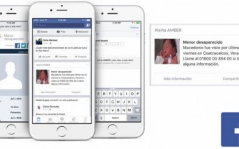 Ahora se podrá activar la alerta AMBER a través de Facebook