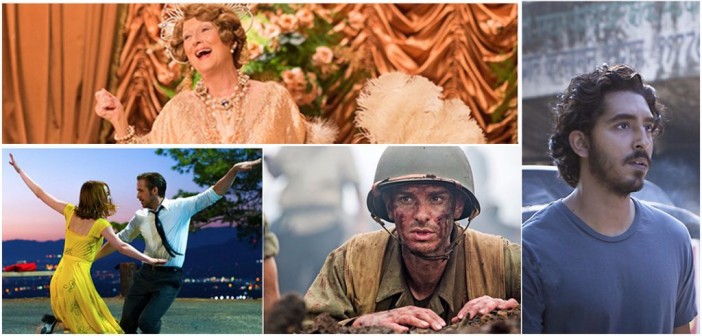 Top 5 películas más nominadas en los Golden Globes 2017