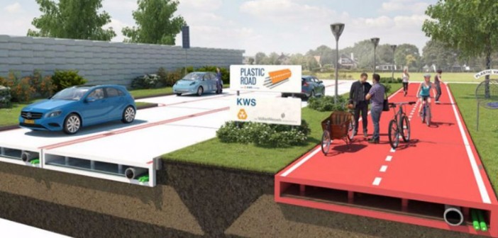 Empresa holandesa diseña un sistema para construir carreteras con materiales reciclados