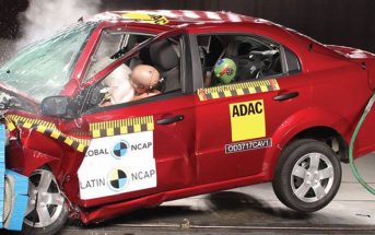 El auto Aveo volvió a obtener cero estrellas de seguridad en el Latin NCAP